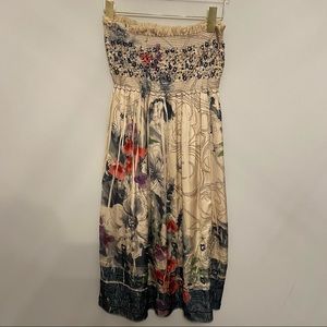 Lapis embroidered dress